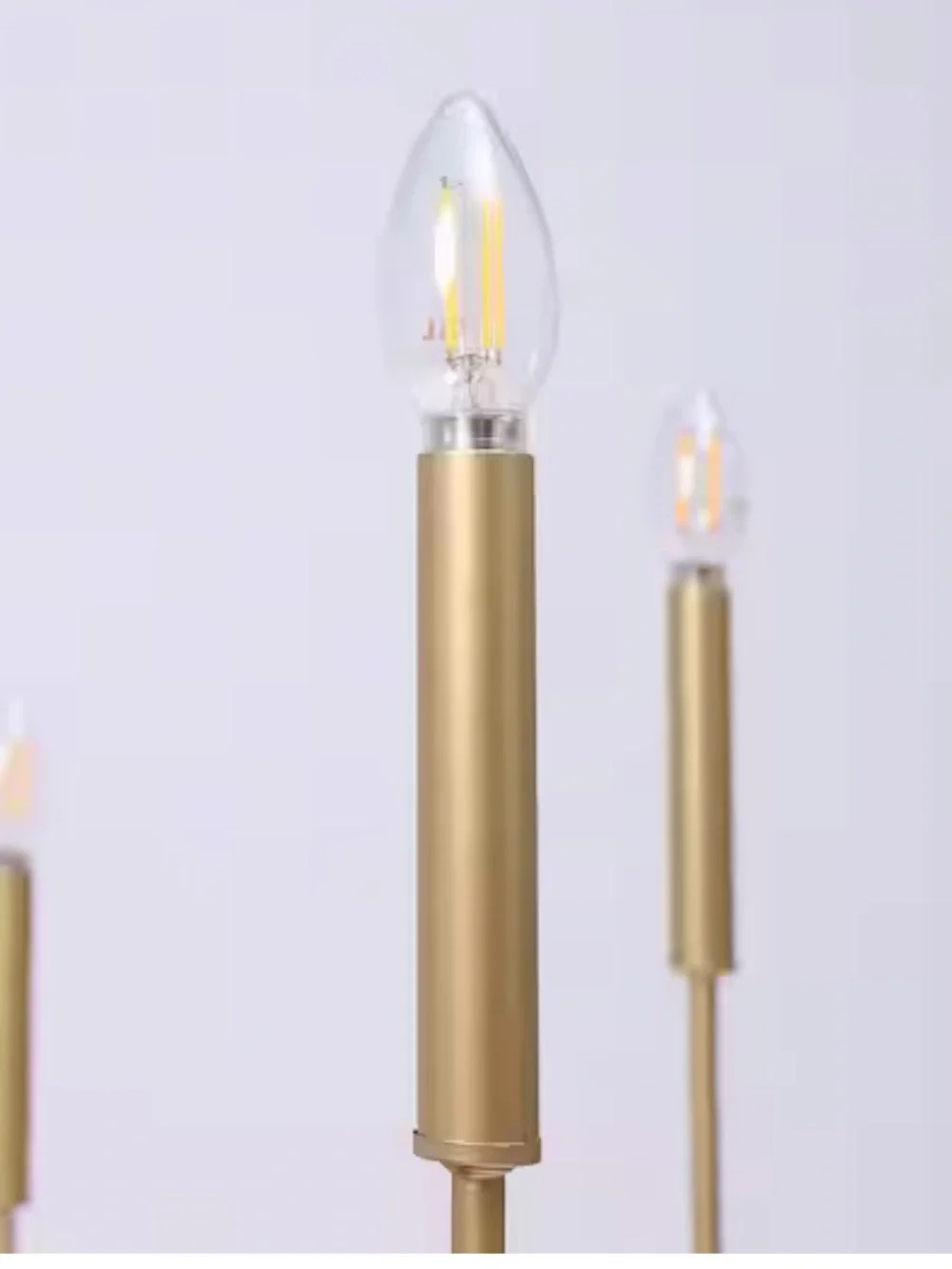 Modern 31.5 in. 8-Light Gold Candlestick Chandelier Living Room, Dining Room